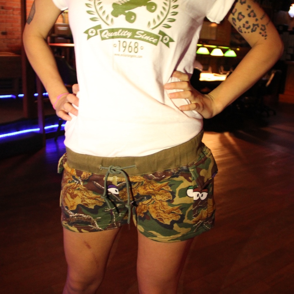 Joyrich camo print sweat shorts